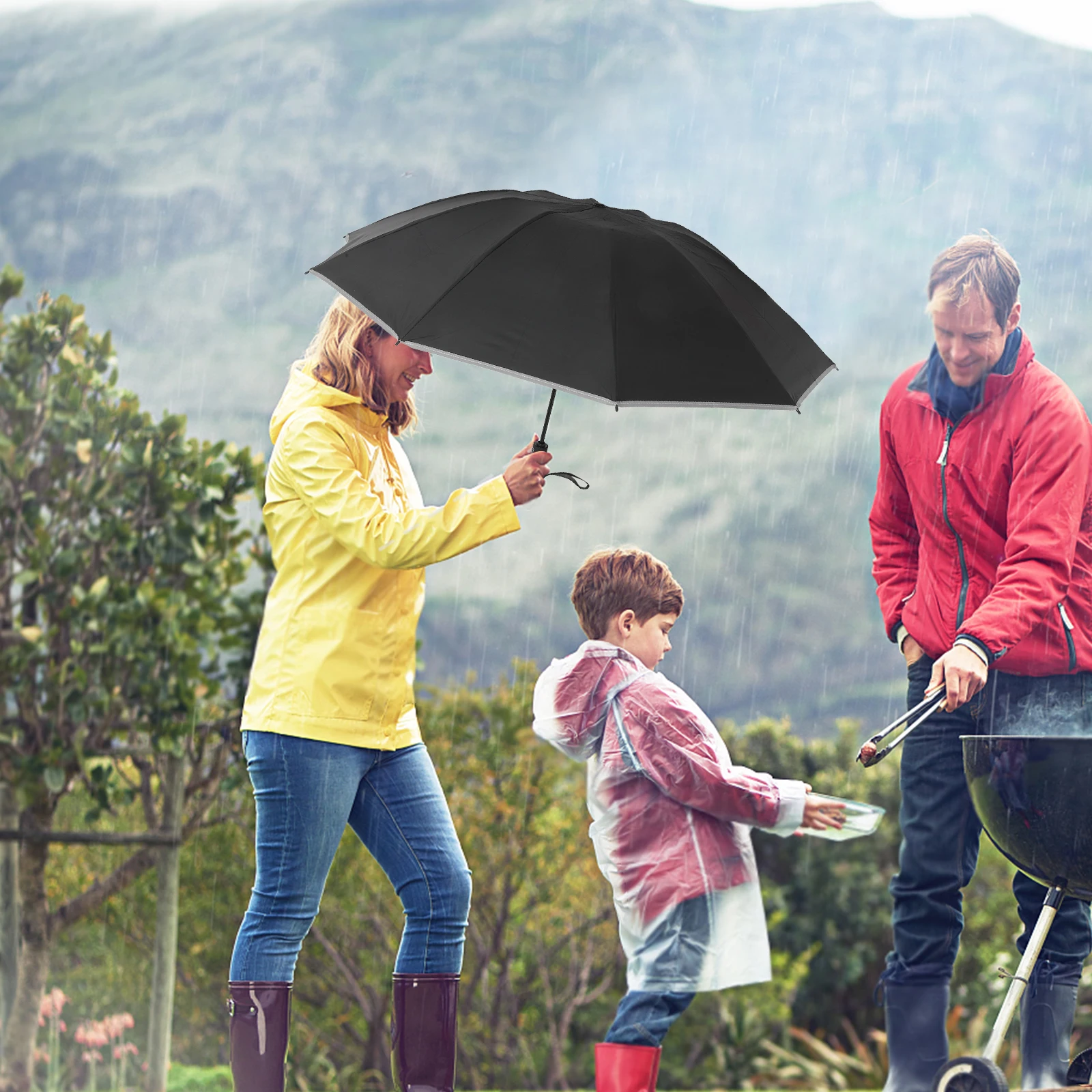 

Reverse Umbrella Mens Bleacher Lightweight Automatic Open Close Clear for Women Aluminum Alloy