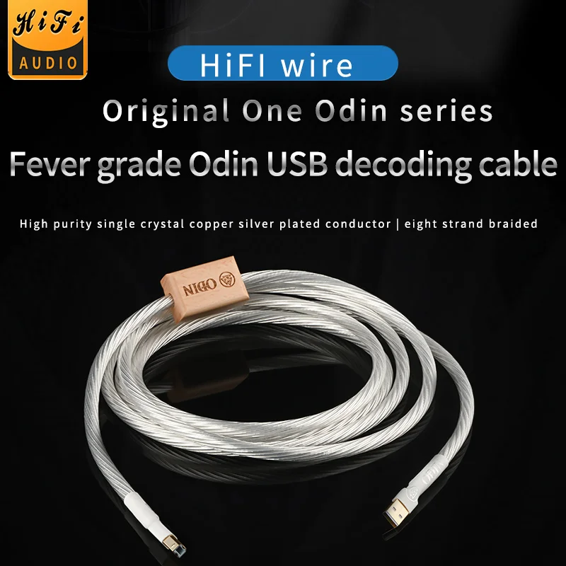 

Nordost Odin HIFI USB Cable A to B Pure Silver USB Dac Audio Cable C to B Otg Audio Cable for PC Mobile Phone Dac