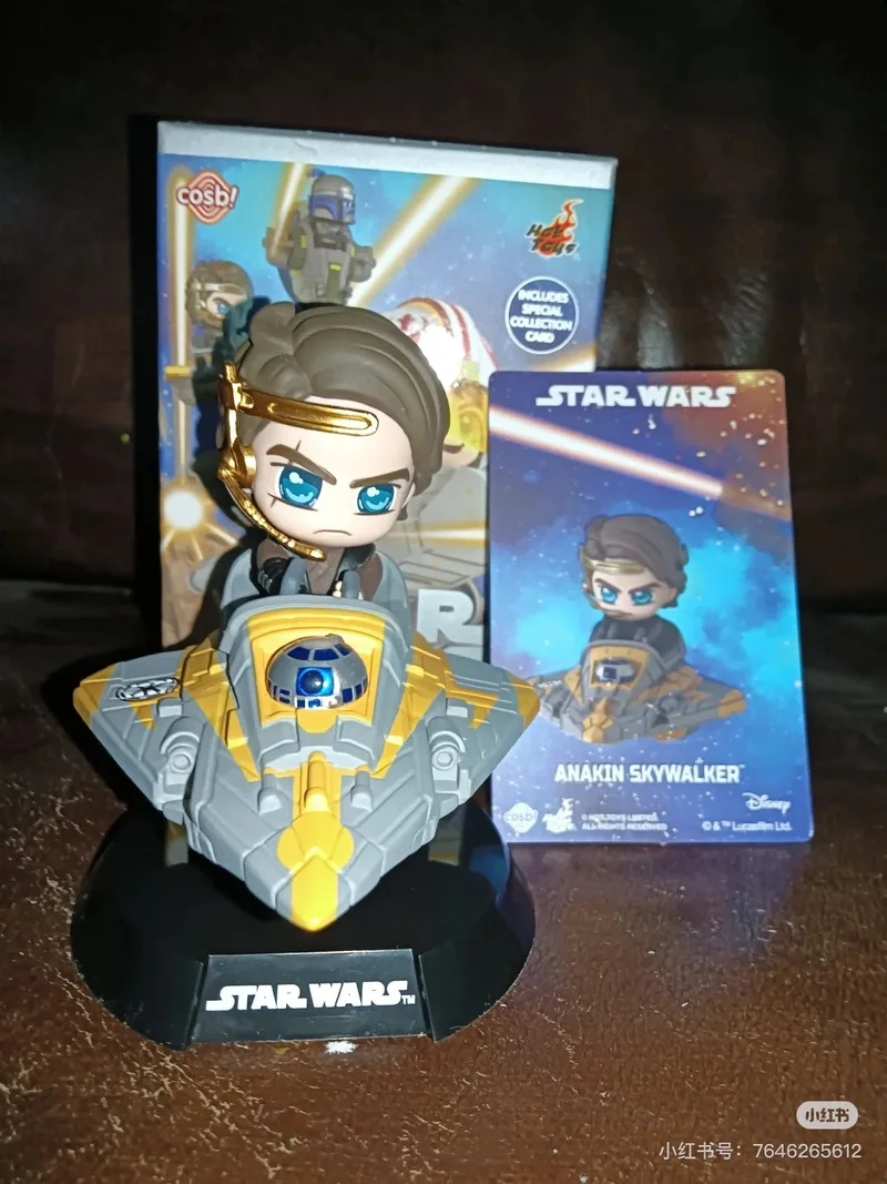 

Hot Toys Star Wars Cosbi Rider Bobble-Head Second Blind Box Toys Cute Mini Figures Vehicle Figurine Model Room Decoration Gift
