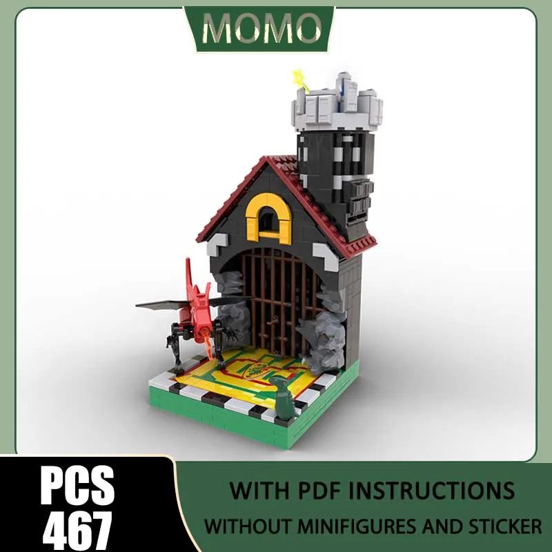 

Medieval Castle Model Moc Building Blocks Master display shelf Model Technology Brick DIY Assembly Construction Holiday Toys