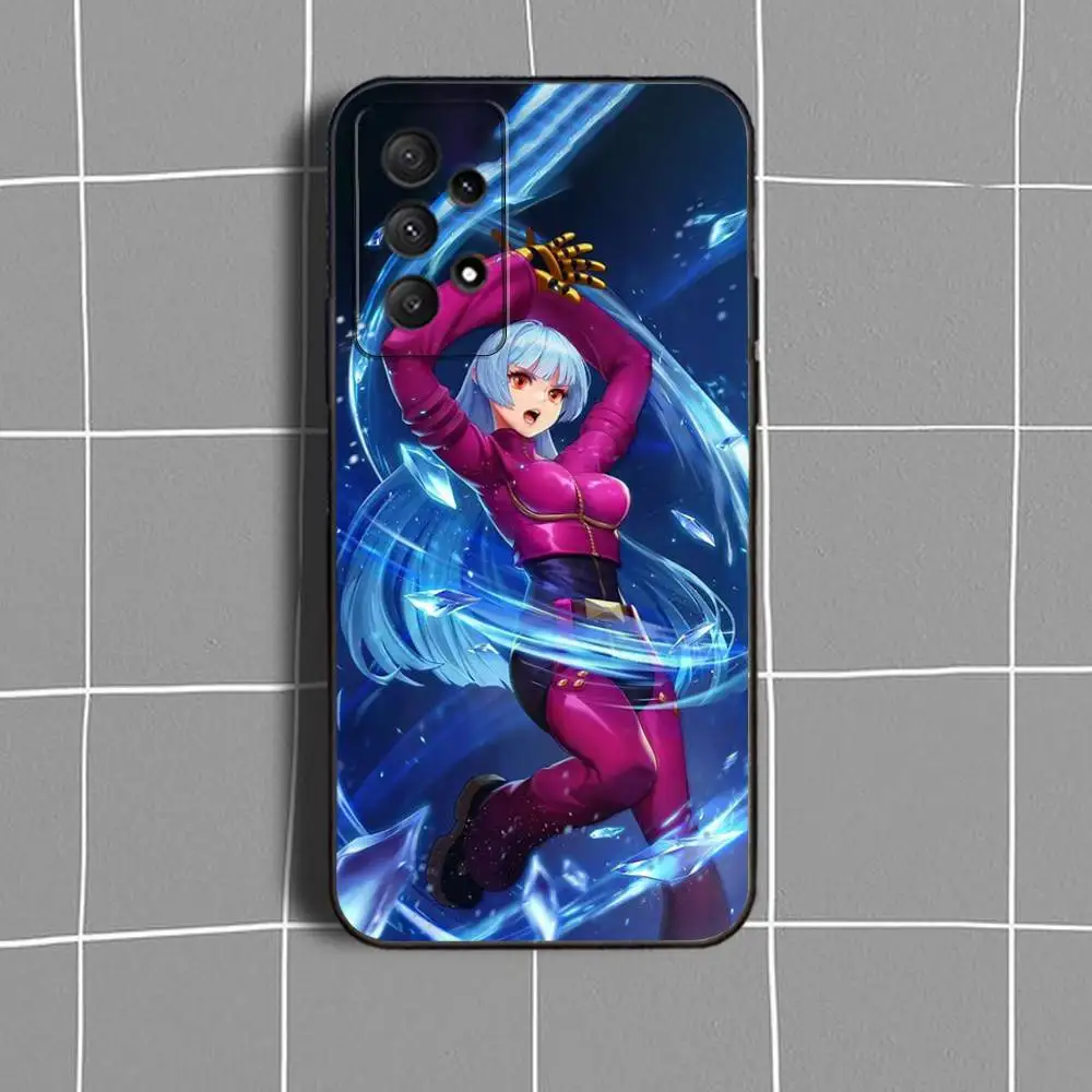 حافظة هاتف KingS of F-Fighters-Game لهاتف Samsung Galaxy A 91,80,73,72,71,53,52,51,22,5G غطاء أسود ناعم مقاوم للصدمات