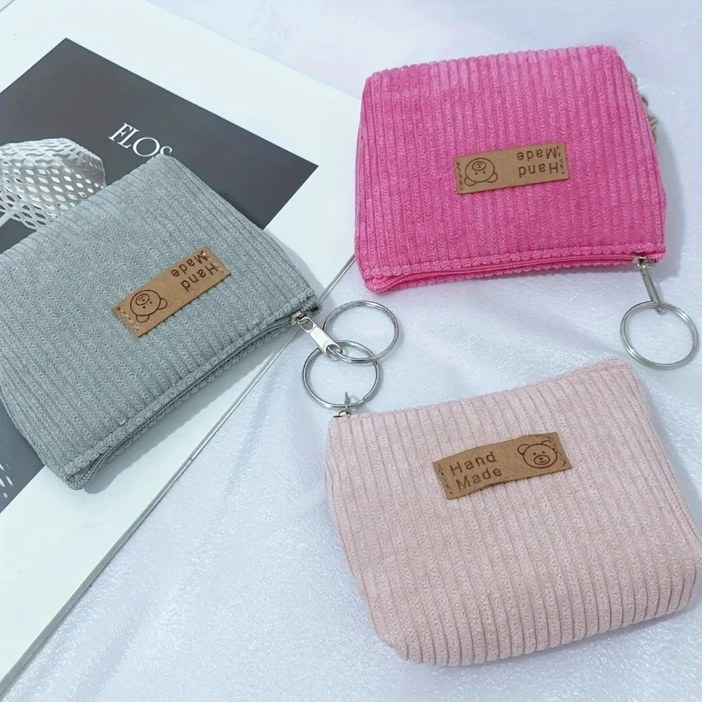 سستة نمط عملة المحفظة سروال قصير المواد دائم ماكياج أداة حقيبة التخزين لينة مخطط منظم مستحضرات التجميل حقيبة الاستخدام اليومي