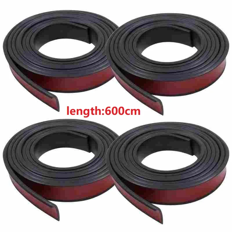 4.5cmx6m Wide Universal Fender Flares Car Wheel Arches Wing Expander Eyebrow Anti-collision Strips Mudguard Lip Protector Cover