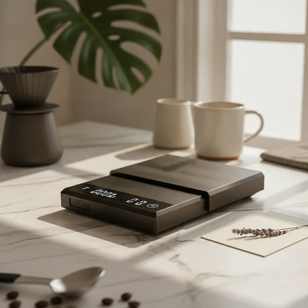 Espresso Scale with Timer Mini Digital Coffee Scale Ultra-Slim Lightweight for Baristas, Pour over, Travel