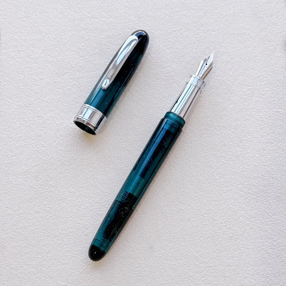 Van Gogh Starry Sky Resin Beautiful Fountain Pen Students Smooth Writing Business Gift Resin/Metal Pen Holder