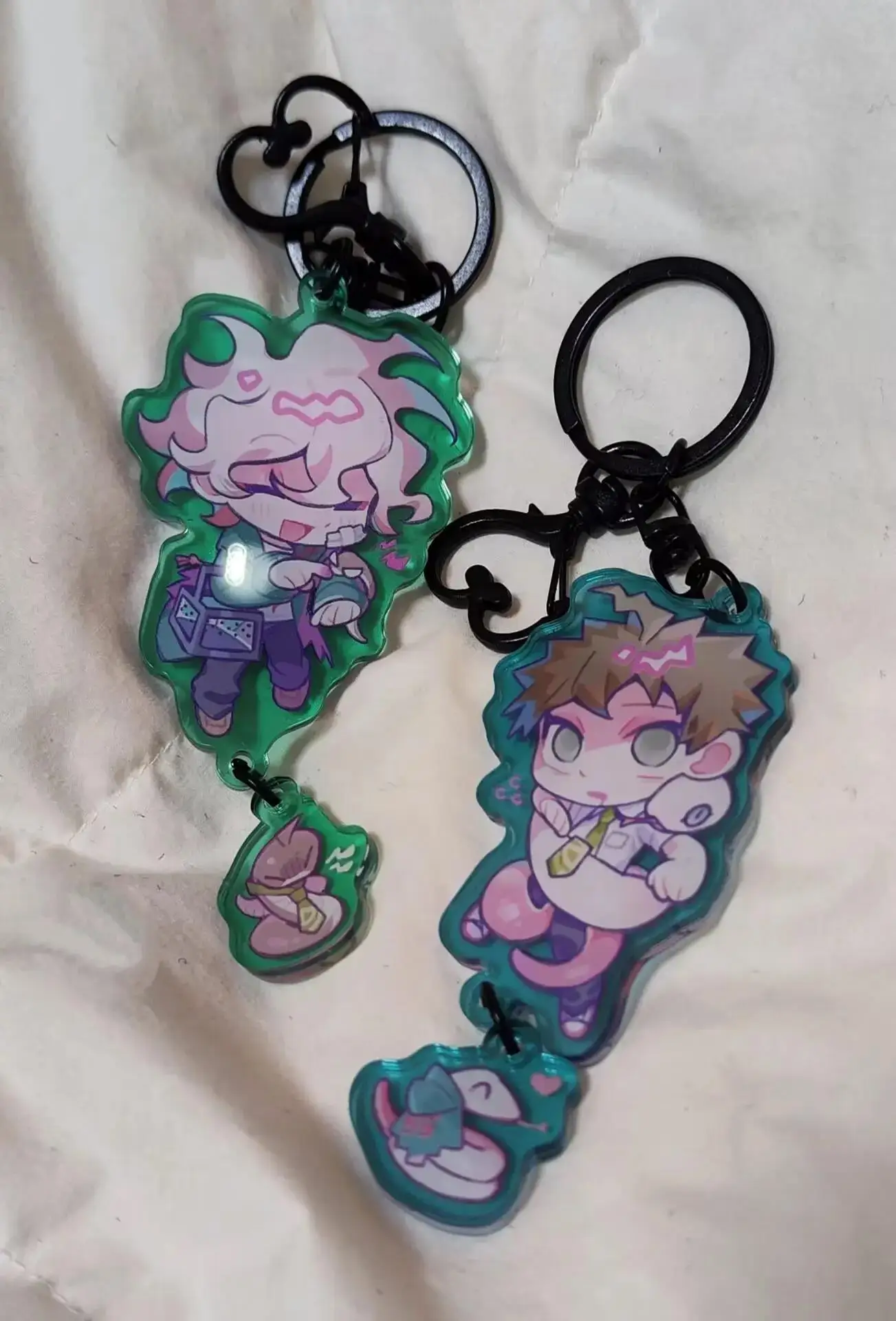 

Anime Danganronpa Nagito Komaeda Hinata Hajime Cosplay Cartoon Pendant Kawaii Keyring Ornament Keychain Accessory Mascot Gift
