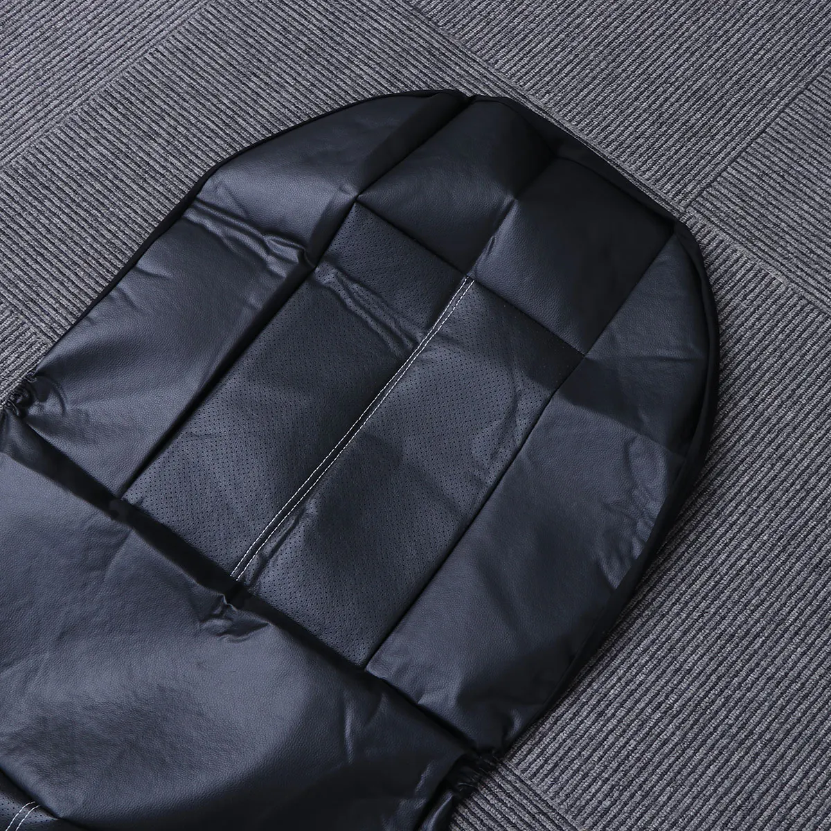 

2pcs Front Pu Covers Universal Black Auto Interior Protect Cushion Mat Wear-Resistant Odorless Easy Install Cover For