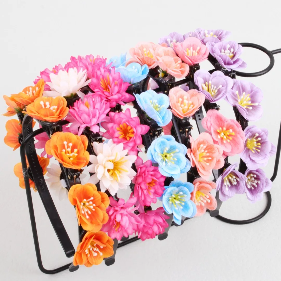 New Cute Flower Hairband for Girls Children Headbands with Hair Clip Flower Hairbands Birthday Gifts Headband Hair Accessories