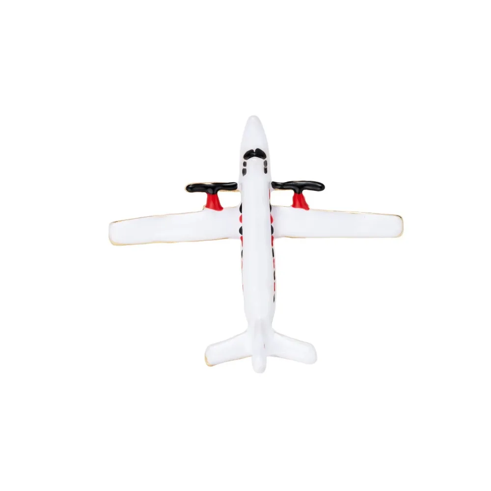 Alloy Airplane Brooch for Women Men Enamel Aircraft Lapel Pin Aviation Travel Theme Shirt Coat Accessories Jewelry Gift