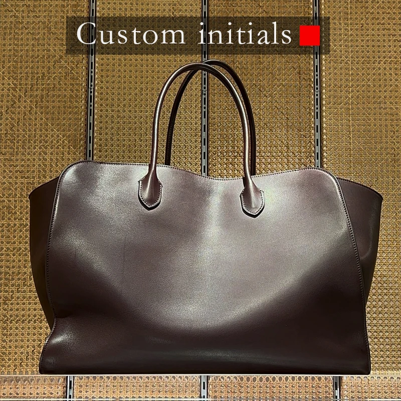 Custom Initials Classic Tote Bags For Women Luxury Designer Handbags Purses 2025 New In Cowhide Large Capacity Underarm Shoulder
