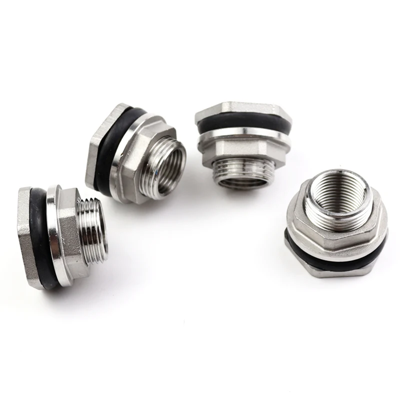 1/2 "3/4" 1 "1-1/4" 1-1/2 "1-304" 2 "BSP rosca macho tubo de acero inoxidable llave única suelta tuerca giratoria conector de Jointer de tanque de agua