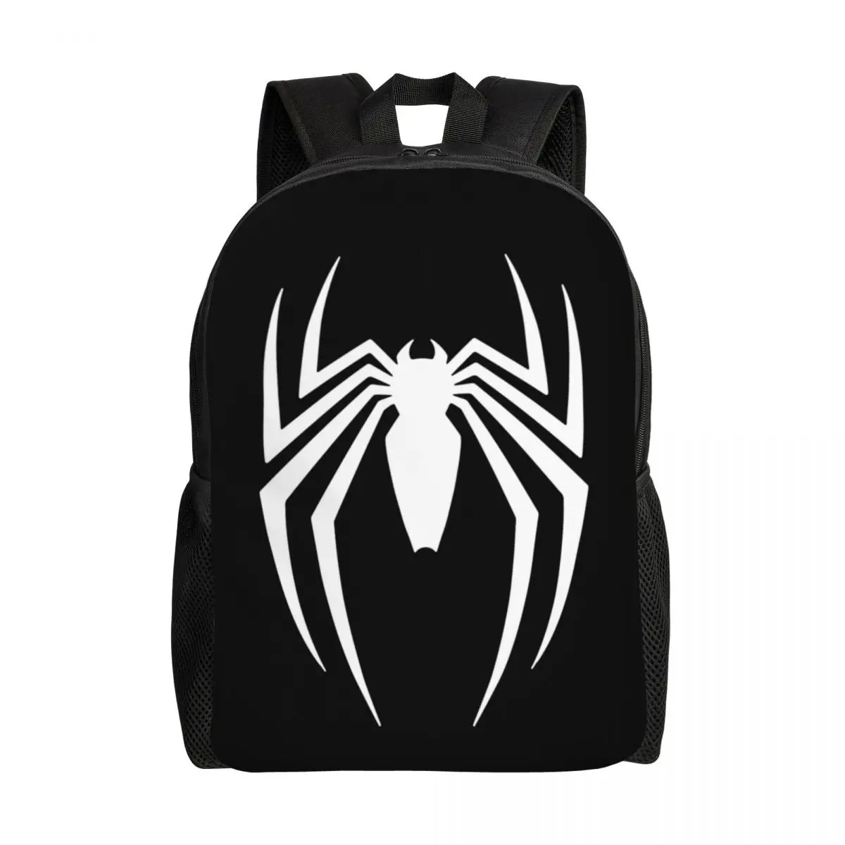 Mochila de araña personalizada para hombres y mujeres, bolsa de libros para estudiantes universitarios, se adapta a bolsas para portátiles de 15 pulgadas