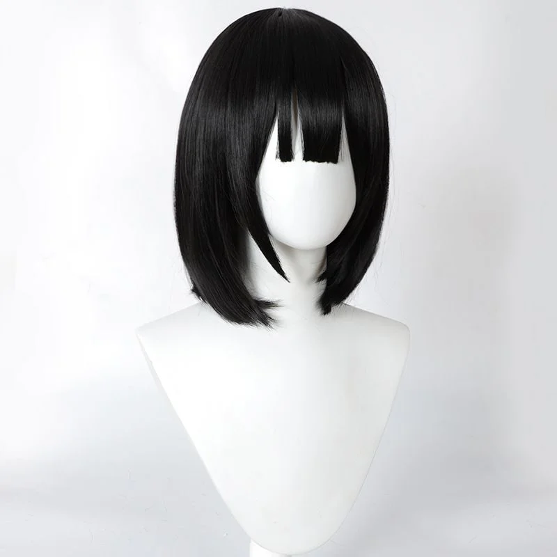 Peruca de Cosplay Preta para o Jogo Fatal Frame II: Crimson Butterfly REMAKE, Personagens Amakura Mio e Amakura Mayu, Acessório para Festa de Halloween