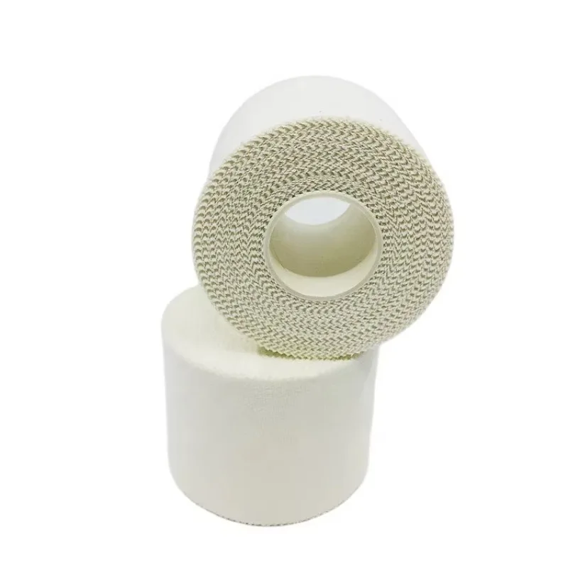 Unisex White Cotton Athletic Sports Tape Strong Adhesive Support For Football And Basketball Hot Sale