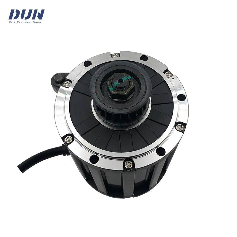 QS120 2000W 4600RPM 70H PMSM Mid Drive Motor with Pully or 428 Sprocket for Electric Mopeds Motorcycle ATV