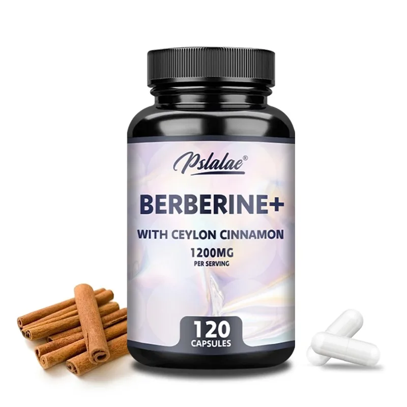 Berberine with Ceylon Cinnamon Capsules -  Improves Digestion and Absorption,Supports Heart and Brain Function Health, Immunity
