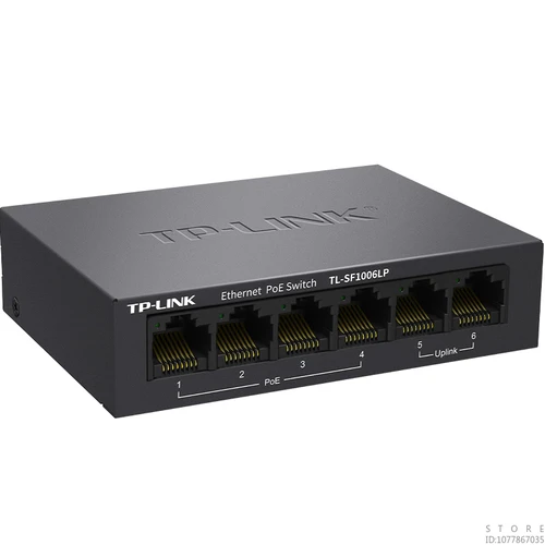 Imagen 2 del producto TP-LINK Conmutador Ethernet PoE 100M 4FE+2FE con fuente de alimentación, monitoreo de red, convertidor de fibra óptica SF1006LP