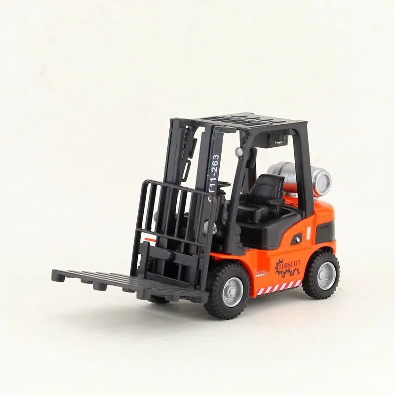 จำลอง1:25ล้อแม็ก Forklift รุ่นรถก่อสร้างของเล่นเด็ก,ของขวัญตกแต่ง,ล้อแม็กดึงกลับรถของเล่น