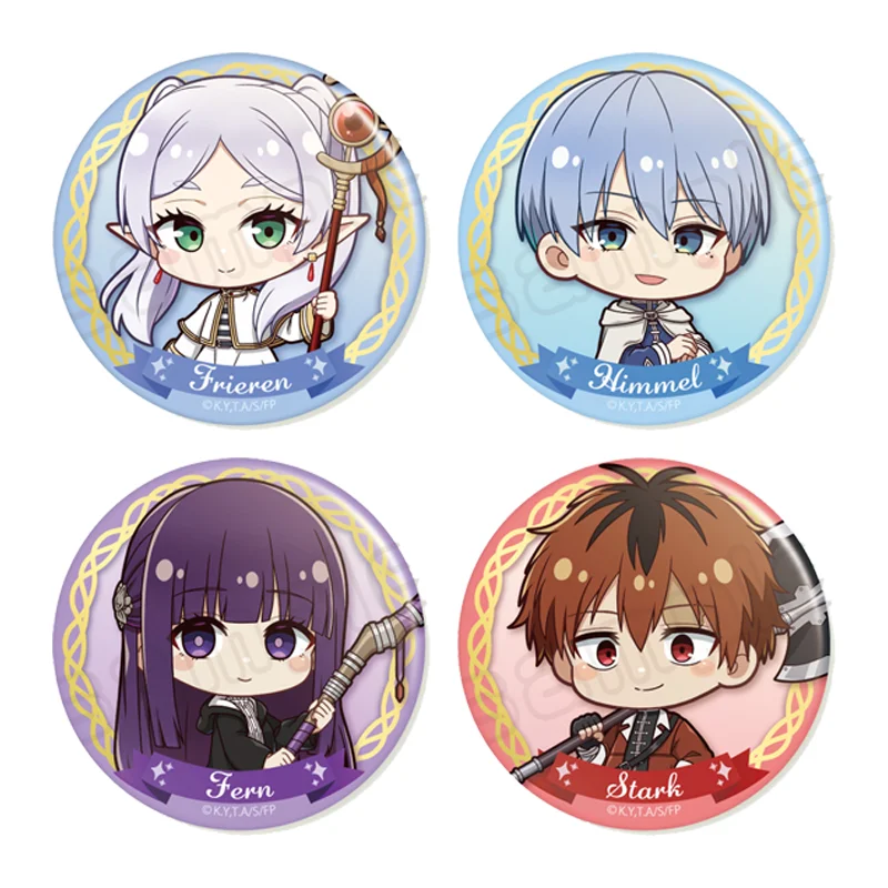 

Frieren: Beyond Journey's End Stark Himmel Frieren Косплей Аниме Фигурка Q версия жесть значок брошь Аксессуар Рождественский подарок