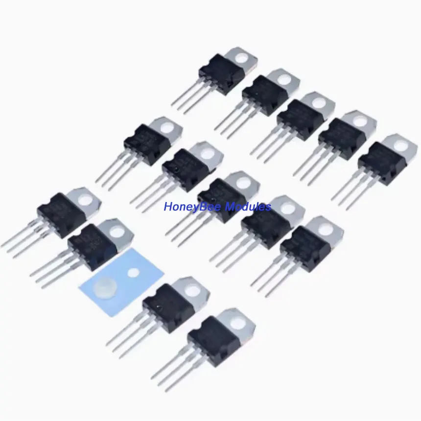 70pcs 14 Sizes L78 Series-L79 Series LM317 Triac Transistors Transistors with Box Set