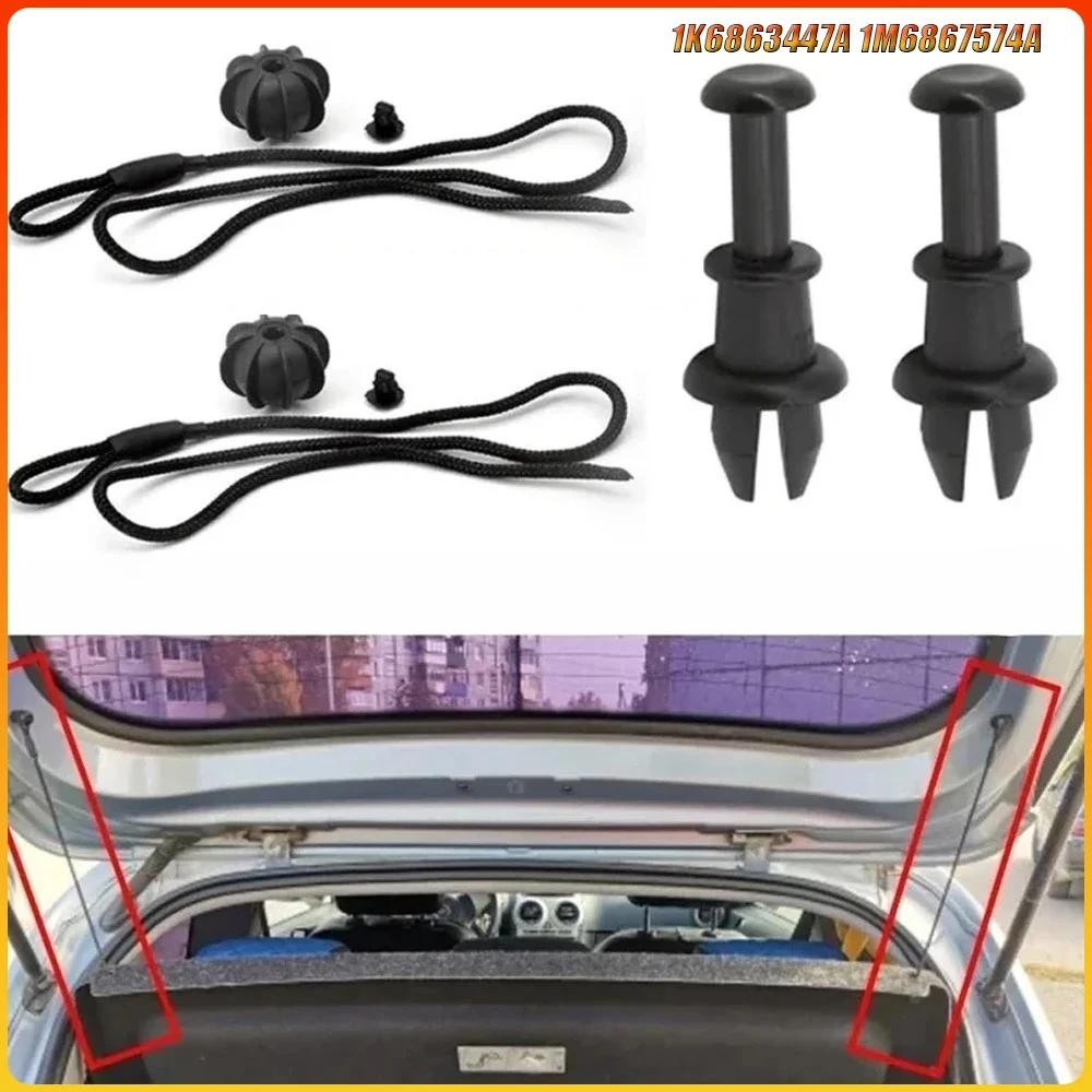 Multi-Vehicle Boot Tray String Repair Kit for VW Models, Includes Strap Clips & Hooks for VW Golf Tiguan Polo UP