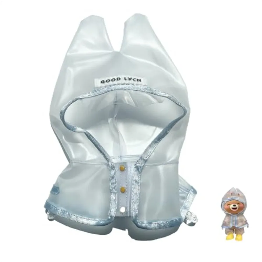 

Комплект одежды для куклы 17 см, водонепроницаемый плащ, плюшевая кукольная одежда, летний дождливый сезон, комплект аксессуаров для кукольной одежды 6 дюймов