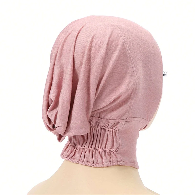 Ramadan Muslim Hijab Caps Fahion Women's Pullover Hat Chemo Hats Hair Care Fashion Pleated Turban Bonnet