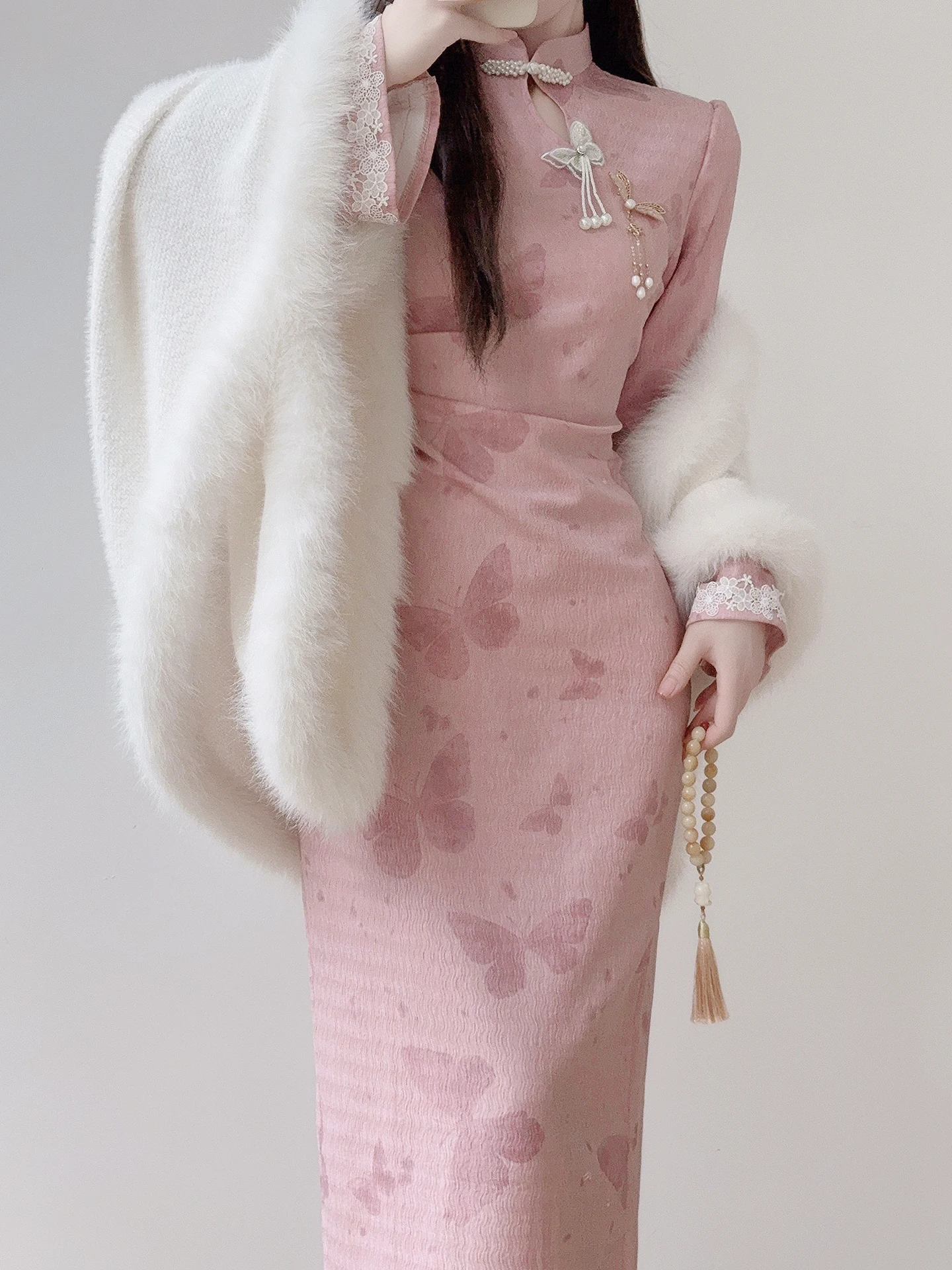 ting-yue-ling-ele-long-sve-midi-dr-with-awl-outerwear-for-girls-chinese-sle-autumn-winter-warmth