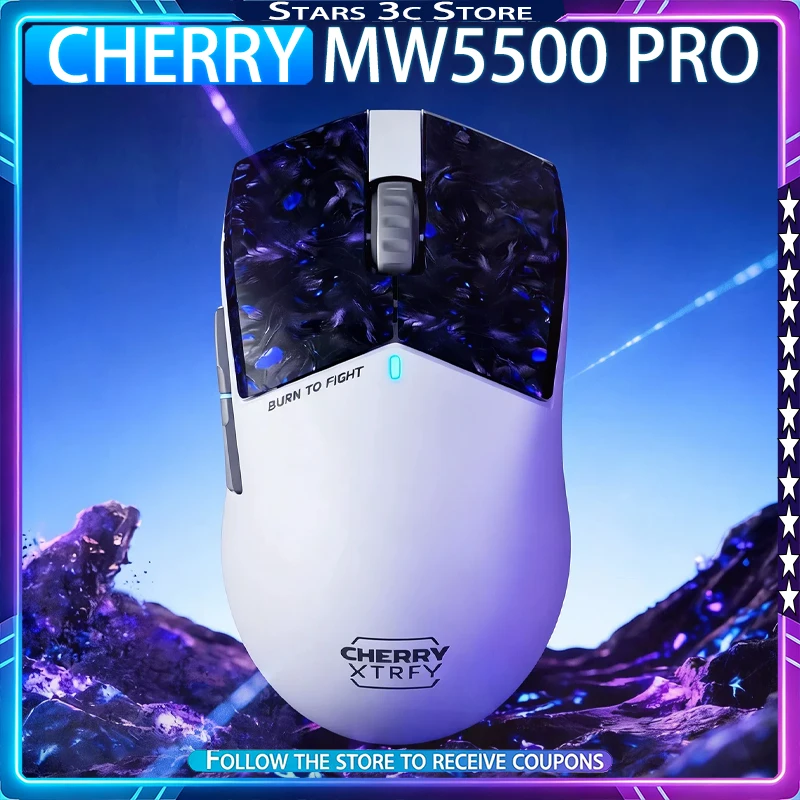 CHERRY MW5500 PRO Mouse Wireless Tri Mode 8k Return Rate Long Endurance Fast Charging Low Latency Gaming Mouse PC Accessory