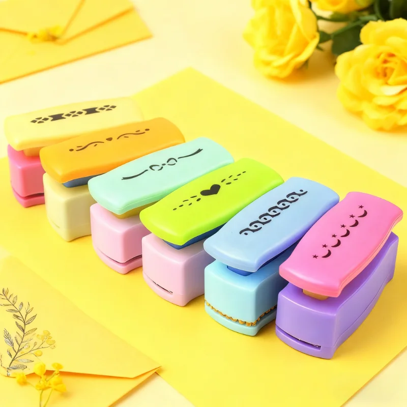 1 Pcs Edge Embossing Machine DIY Handicraft Art Materials Pattern Presser Handmade Flower Press Pattern Puncher