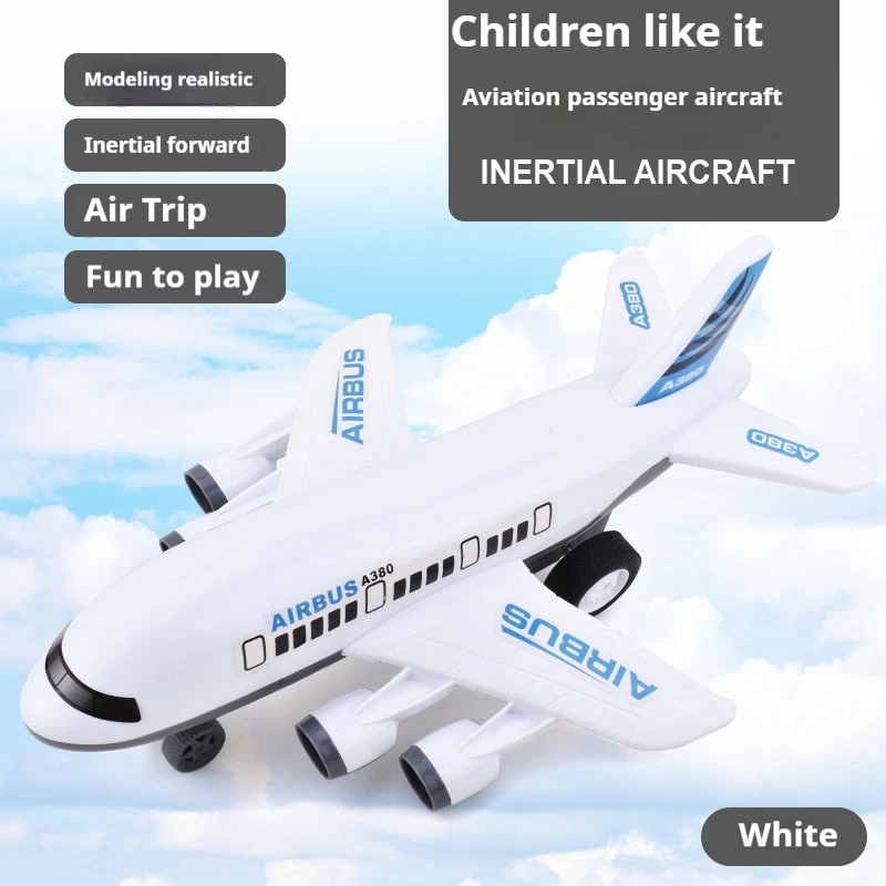 Large Children's Inertia Toy Airplane Boys Model Gift Aircraft Model for Kids Big Size Toy Plane Present for Boys