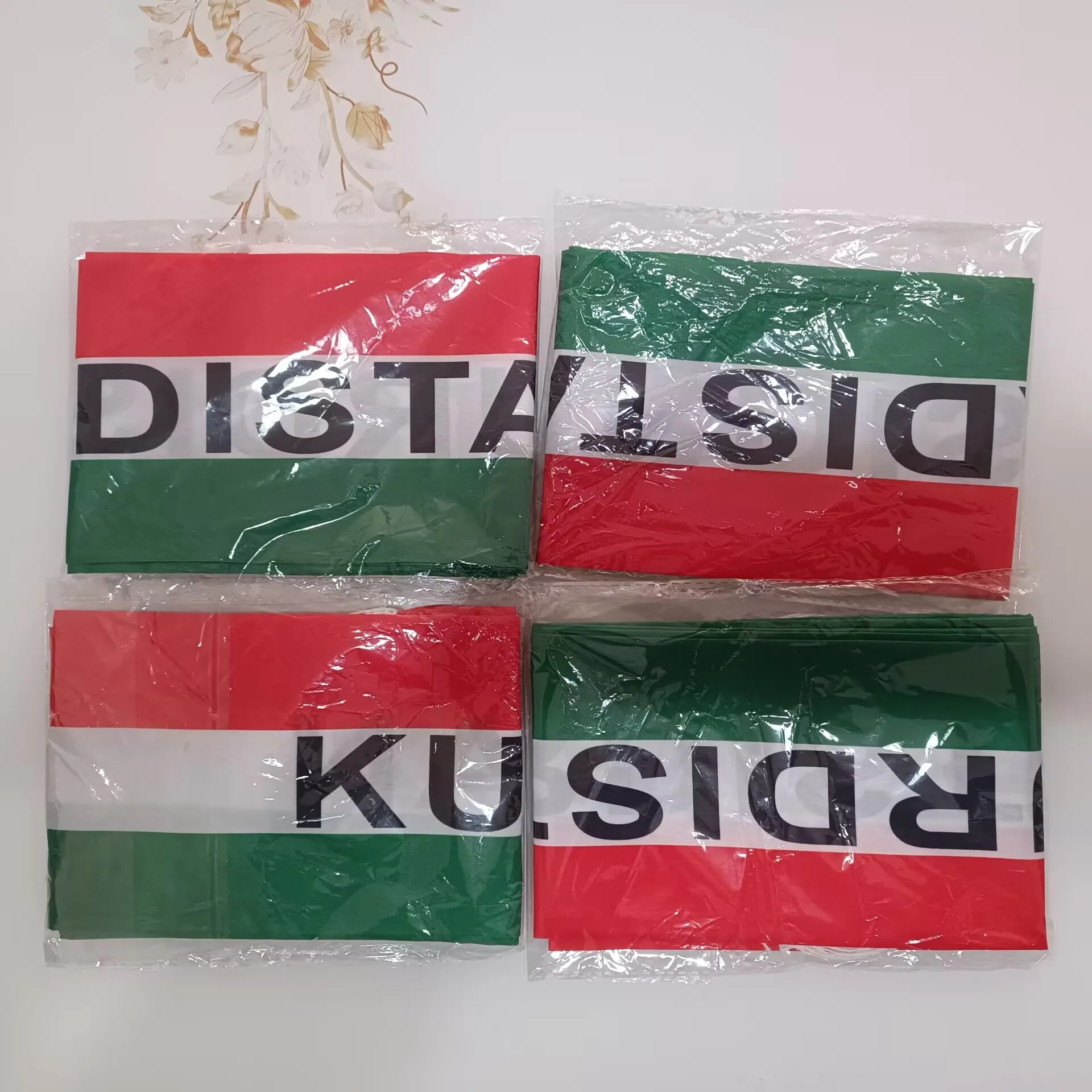 Aerlxemrbrae Custom   Kurdish  Scarf 15*150cm The    Kurdistan   Scarf Banner  Polyester  Festival Party  Decoration