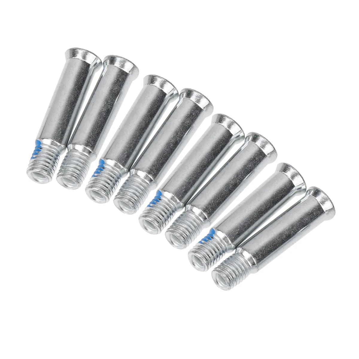 14PCS 35mm Skates Screw Nail Nuts Replacement Metal Roller Skate Axle (Silver) skates axle axle for skates