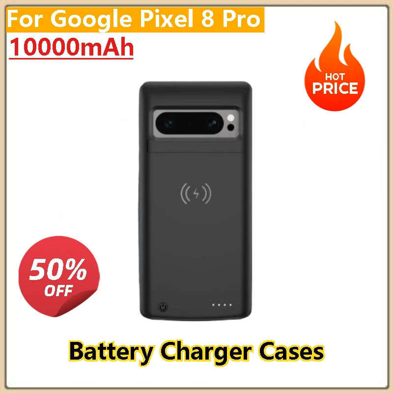 

High Quality 10000mAh Wireless Battery Charger Case Power Case Battery Pack Power Bank For Google Pixel 8 Pro