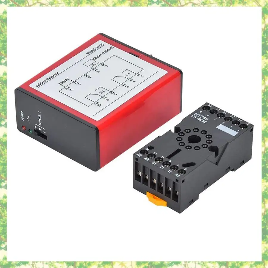 Smart-110B เครื่องตรวจจับยานพาหนะ AC220V Single Channel Inductive Vehicle Loop Detector สําหรับที่จอดรถ Access Control