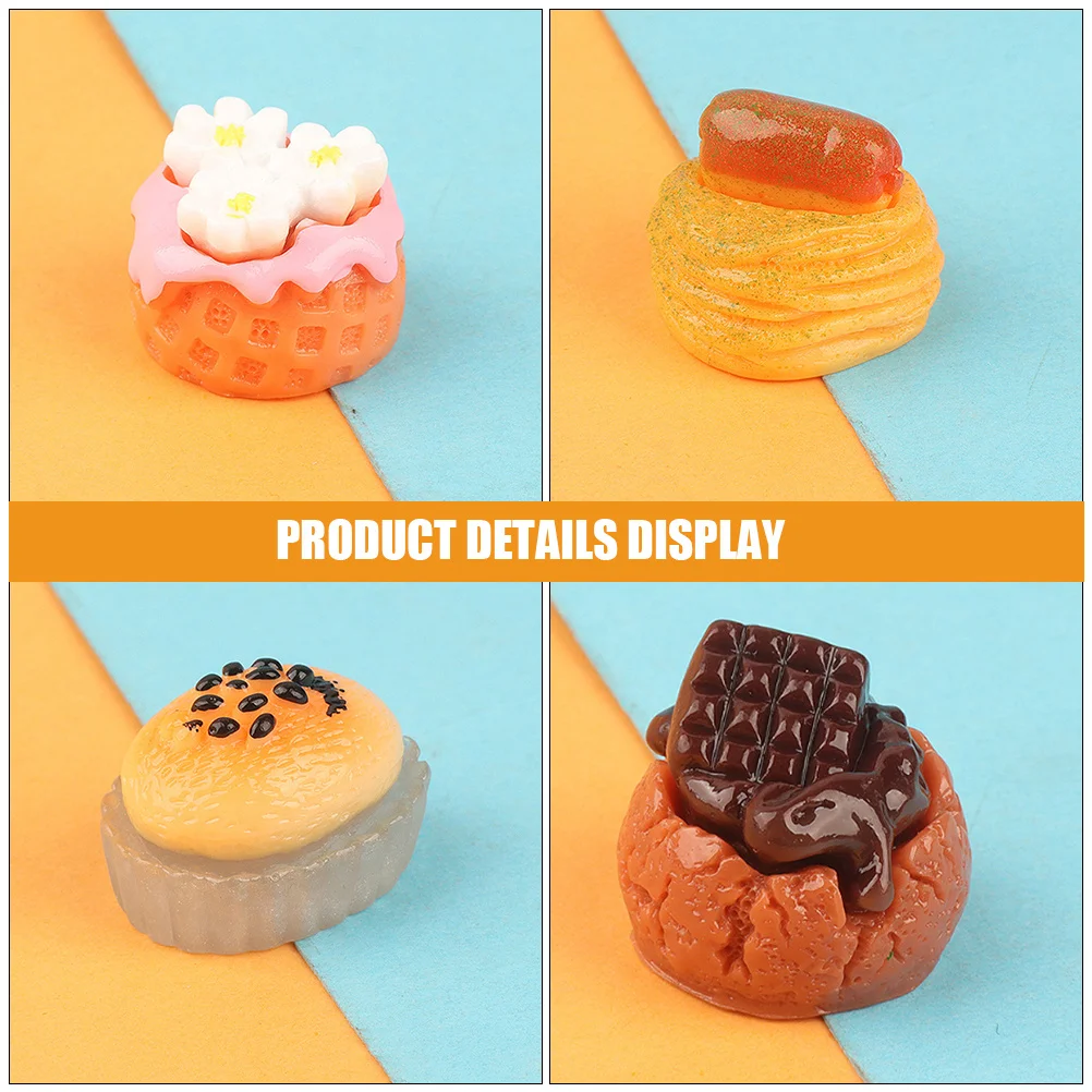 15 Pezzi Miniature di Dolci Leggeri Decorativi per Accessori Casa delle Bambole, Affascinanti Dessert in Resina per Arricchire Scene