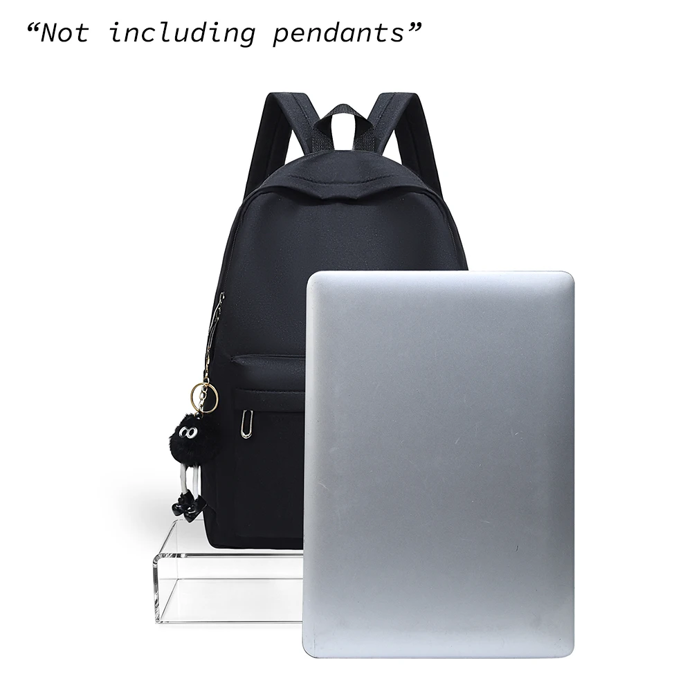 Backpack, Backpack, Large Capacity Korean Version, Instagram Style, Simple and Versatile, Solid Color, Trendy Backpack