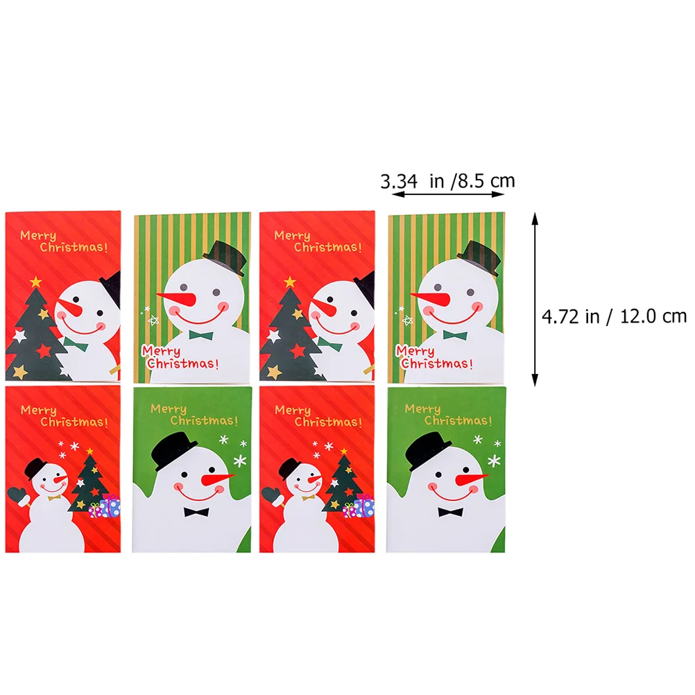 24 Pcs The Notebook Christmas Pocket Xmas Appearance Notepad Cartoon Writing Student