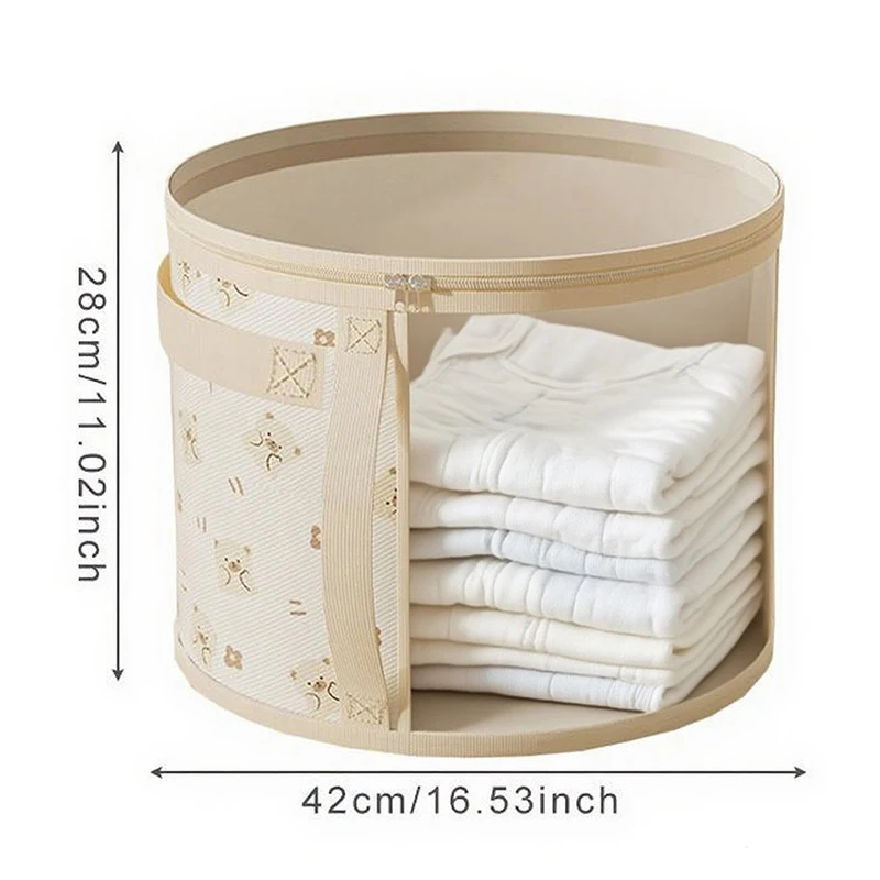 Secchio per pannolini per bambini 42 * 28 cm Cestino per organizer per vestiti per cambio pannolini di grande capacità Secchi portaoggetti stampati per cartoni animati per bambini