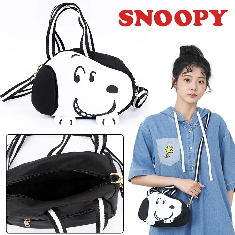 

Snoopy Messenger Bag Creative Cartoon Men Women Cute Shopping Travel Makeup Storage Bag Funny Anime Fashion Shoulder Handbag