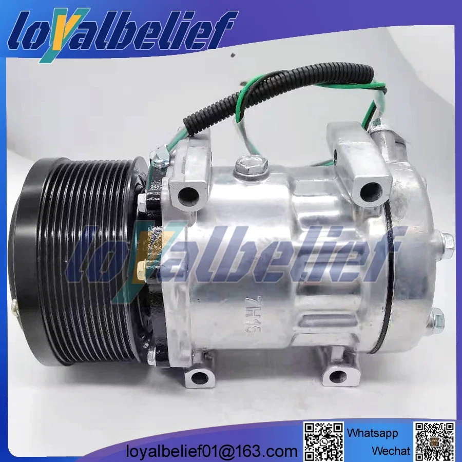 

SD7H15 AC Compressor For Caterpillar 320D2 329D2 320ELRR 538GF 558LL 320D2FMGF SD7H15-6095 SD7H156095 3729295 372-9295 24V 12pk