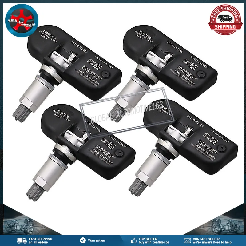 

1K0907253D Tire Pressure Sensors 315MHz For Audi A3 A4 A5 Q5 S4 S5 TT Volkswagen Beetle CC GLI Golf GTI Jetta Passat R32 Rabbit