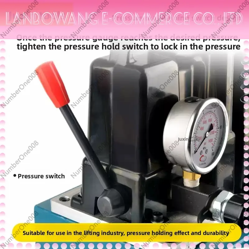 Mini Hydraulic Power Unit QQ-700, 70MPa Electric Oil Pump Foot Switch Hydraulic Station for Lifting Punching