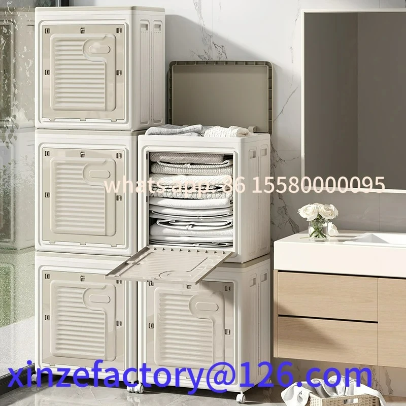 Scatola portabiancheria domestica personalizzabile da 1 pezzo con rulli Cesto portabiancheria sporco grande