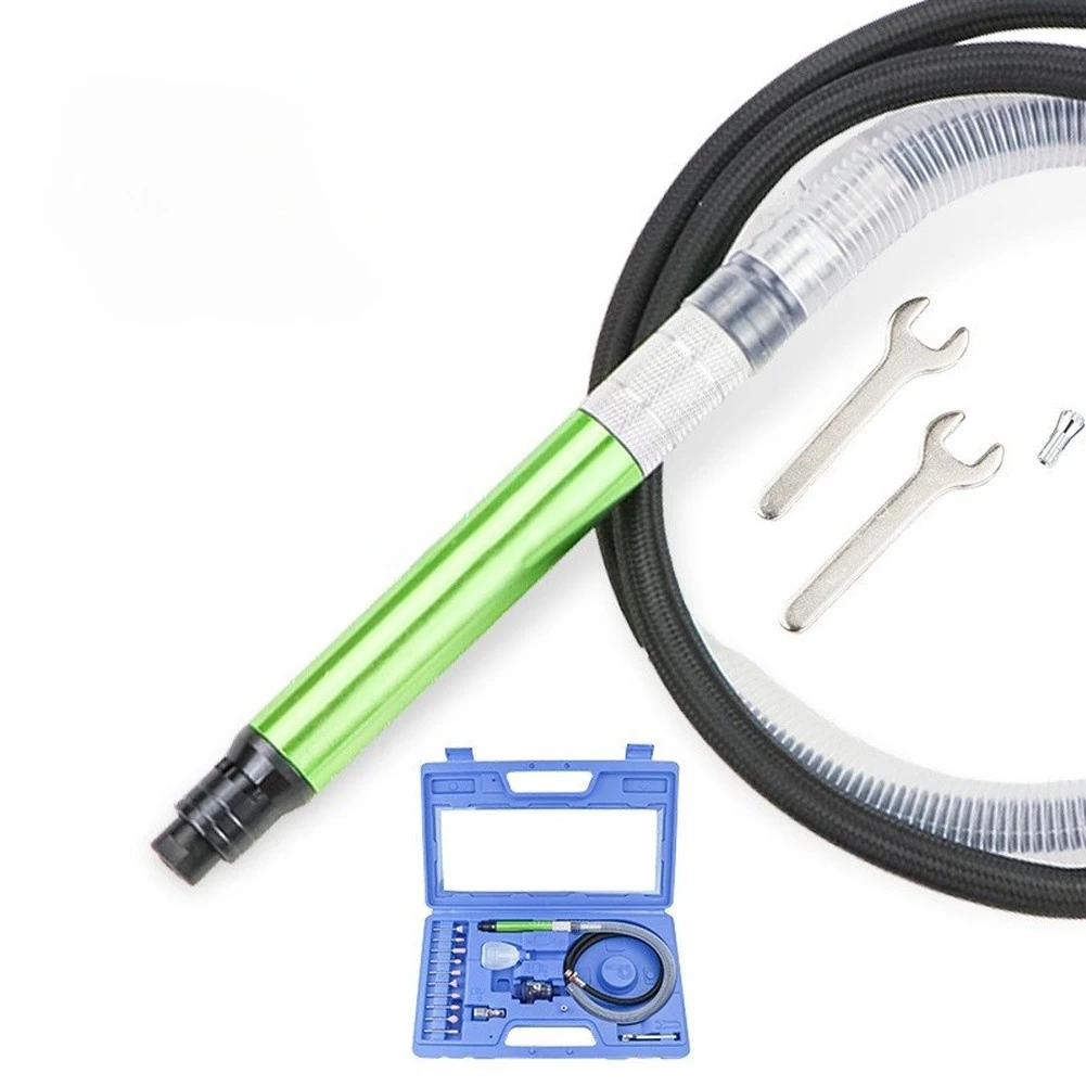 Pneumatic Die Grinder Pen Kit 3mm Collet Rotary Tool with Grinding Bits for Light Duty Carving Polishing Tasks