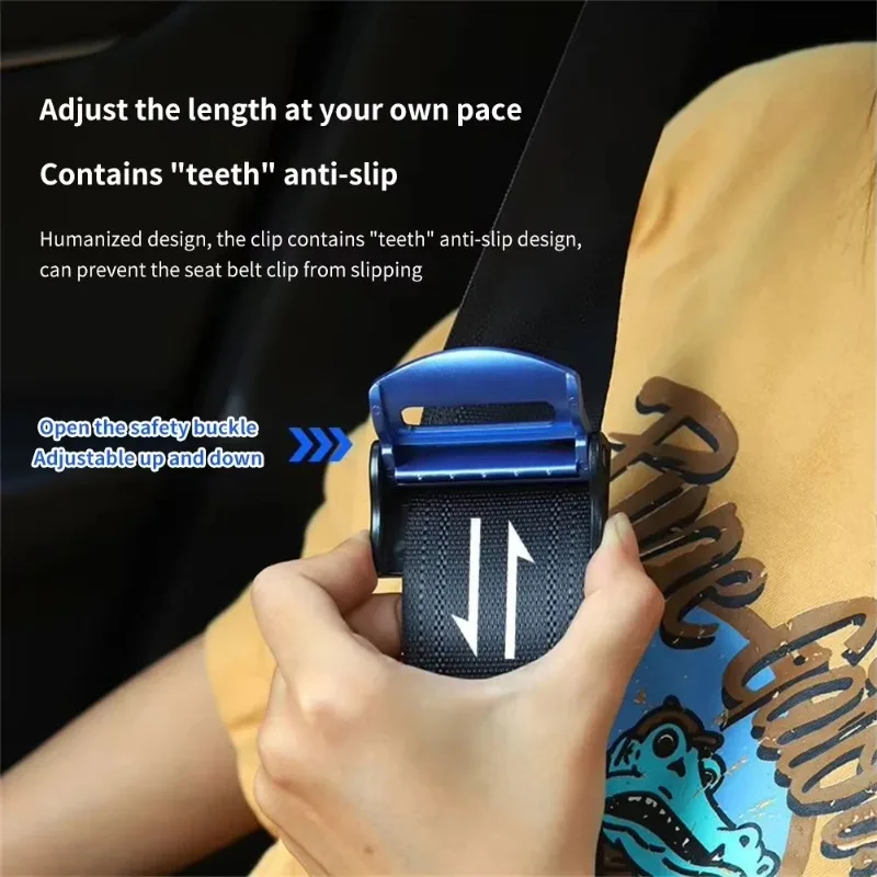 Universal Car Safety Belt Clips Slip-Resistant Seat Belt Buckle Simple Clamp Fixing Clip Strong Auto Seat Belt Clamp Fixing Clip