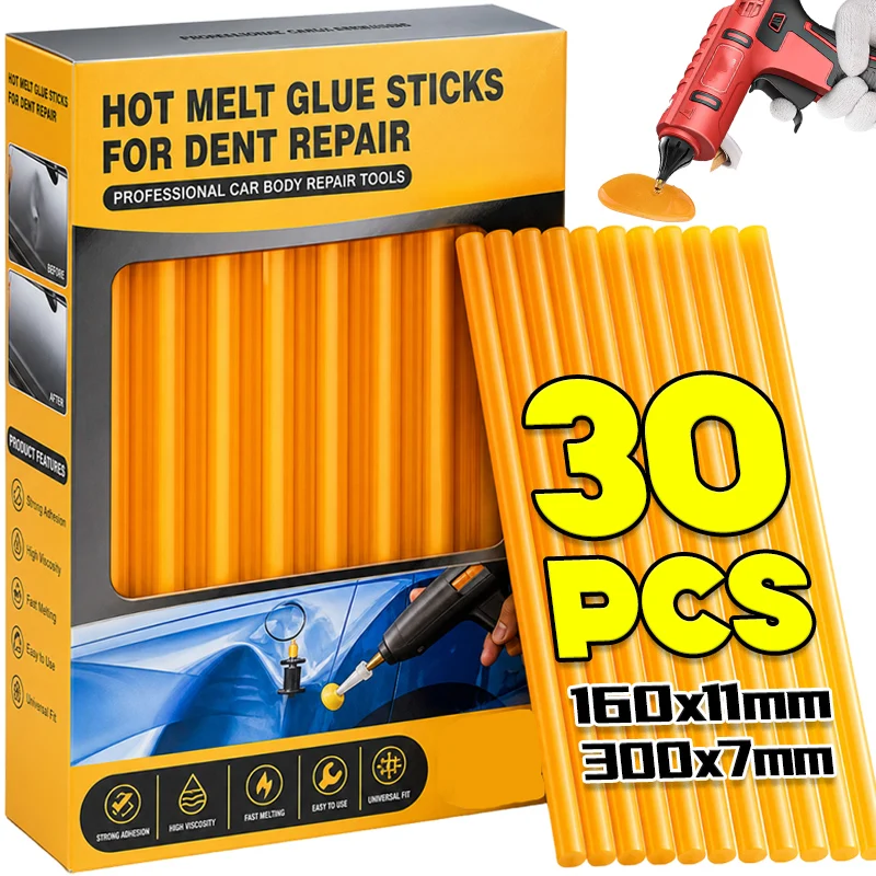 Hot Melt Glue Stick Strong Adhesive Paintless Car Body Dent Repair Strips Car High Viscosity Adhesive Rod Glue Stick Repair Tool