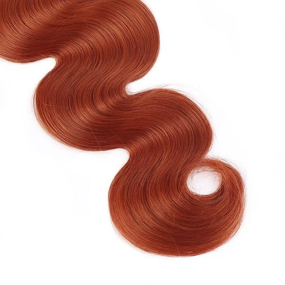 Body Wave Bundle Human Hair Brazilian Hair Ginger Orange Bundle 1/3/4 Virgin Hair 30 Inch Original Hair Extensions