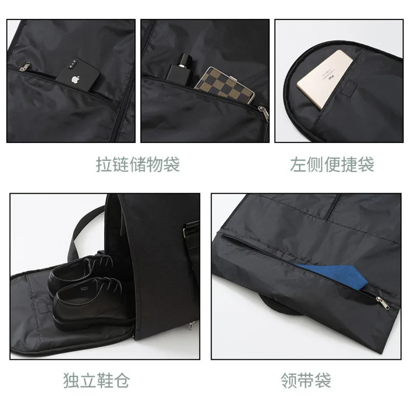 Travel Bag For Men\'s Portable Travel Bag Waterproof Business Suit Duffel Bag Shoe Luggage Bag Multifunctional Bag Cross Wash Bag