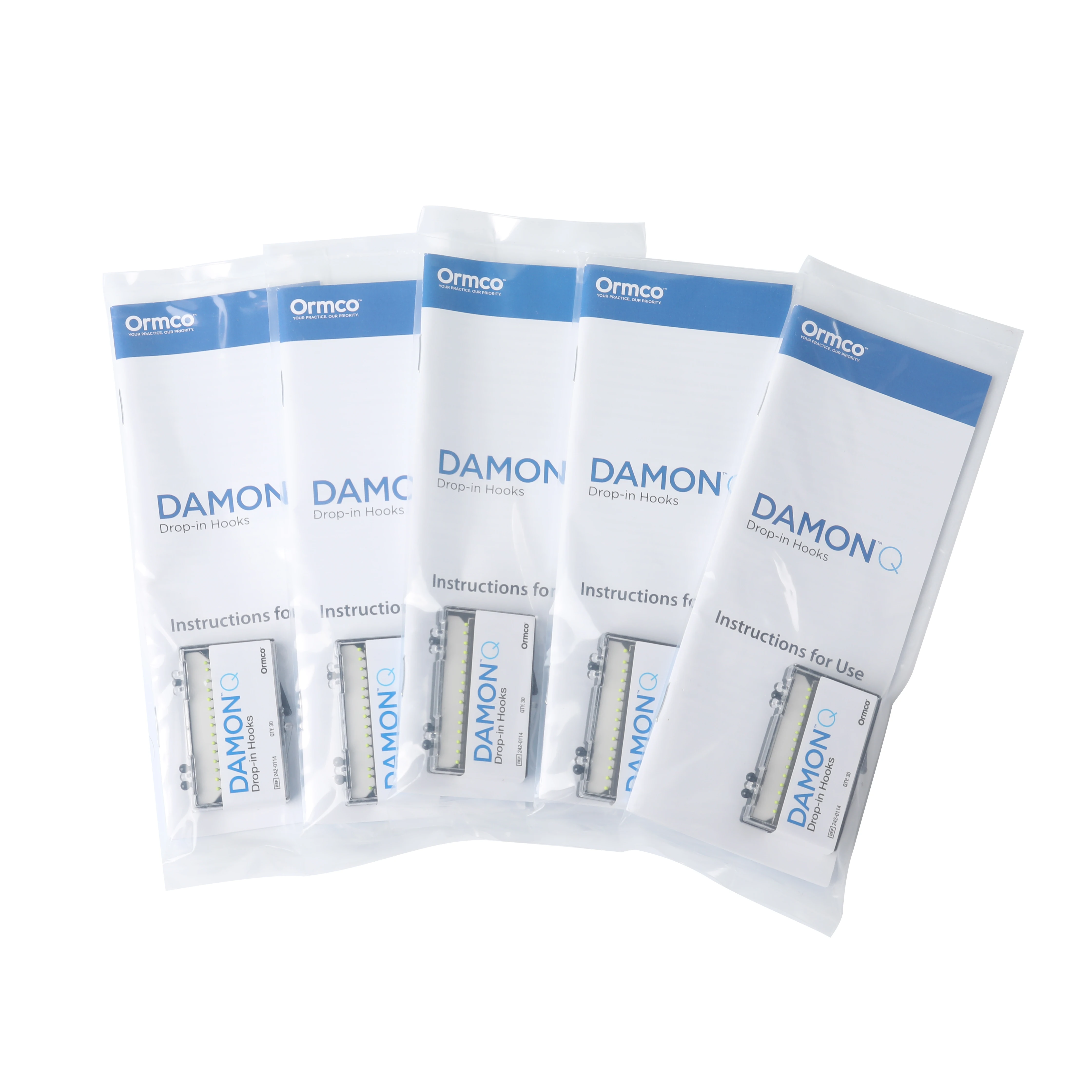 

10Box Ormco Drop-in Hooks for Efficient Orthodontic Treatment, Secure Fit on Buccal Tubes for Direct Bonding